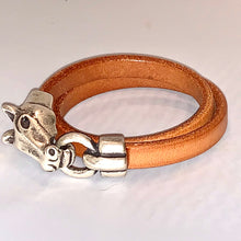 Horse Head Leather Double Wrap Bracelet