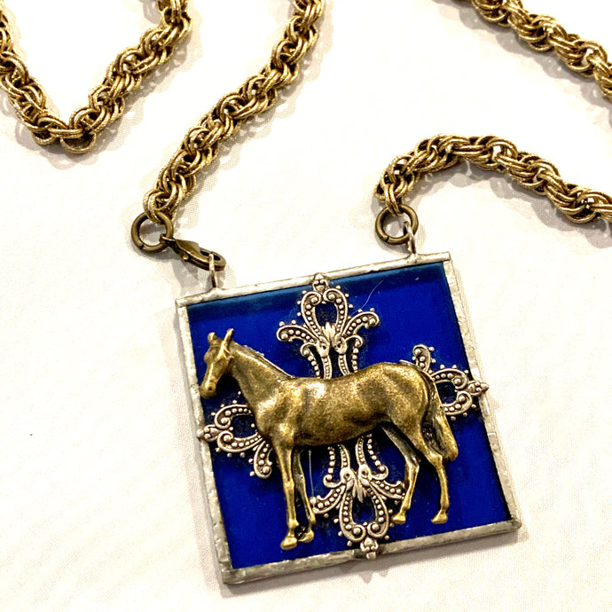 Blue Grass Necklace